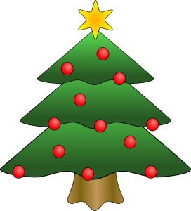 decorated christmas tree clip art